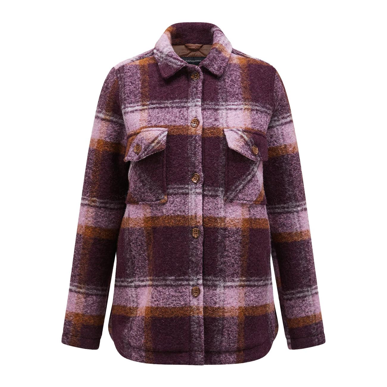 Camicia Lana Kelly Donna Check G77967 120 CHECK PEAK PERFORMANCE 