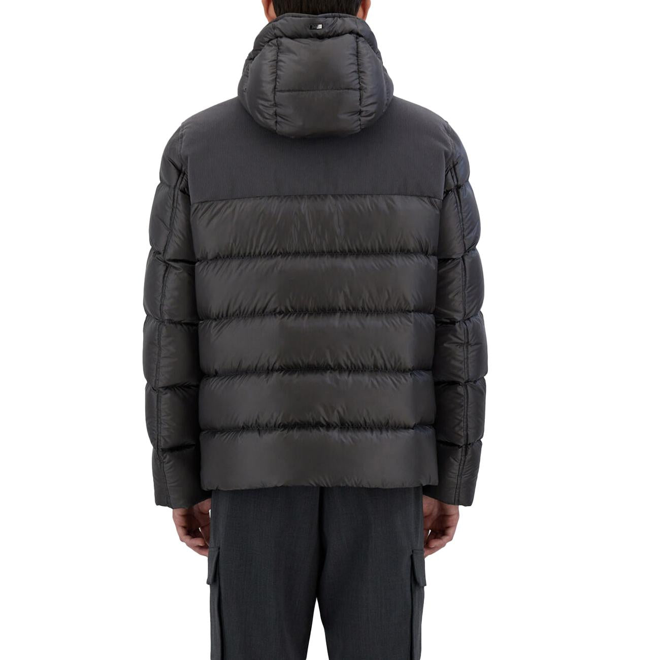 Bomber In Nylon E Linen Velluto Uomo Grigio Scuro PI001178U12020Z 9478 GRIGIO SC. HERNO 