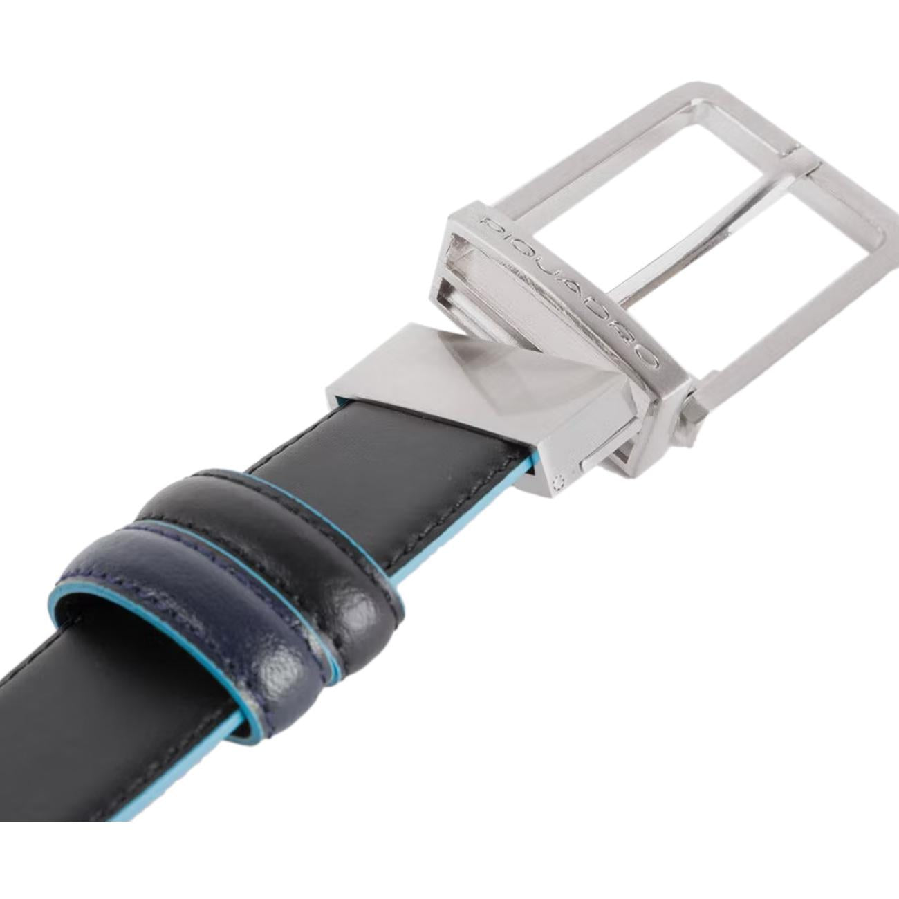 CINTURA U. REVERSIBILE C/FIBBIA AD ARDIGLIO PIQUADRO CU2619B2 NERO E BLU2 PIQUADRO 