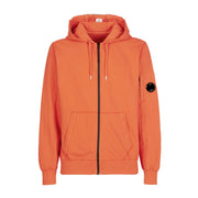 FELPA U. LIGHT FLEECE ZIPPED HOODIE LEGG. C/CAPP. CP 14CMSS034A002246G 439/HARVEST PUMPKIN/ARANCIO C.P. COMPANY 