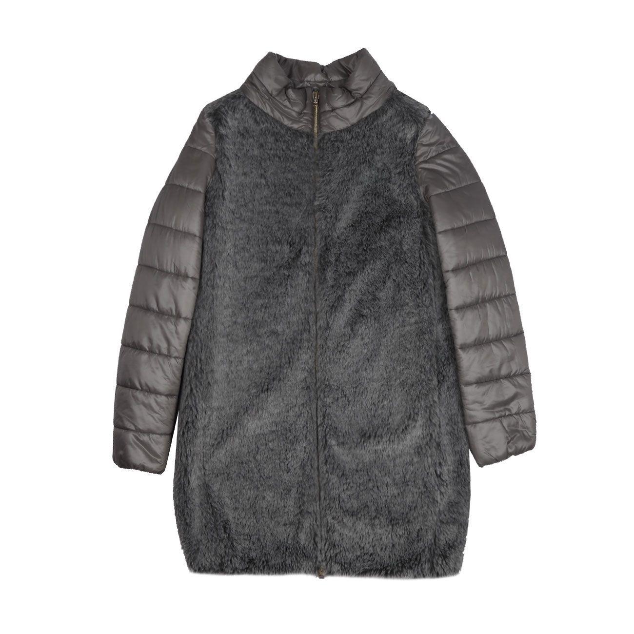 CAPPOTTO BIMBA OVETTO COL. ALTO ECOPELLI.OV. TERM.HERNO CA0001G20021 9460 GRIGIOCHIARO HERNO 