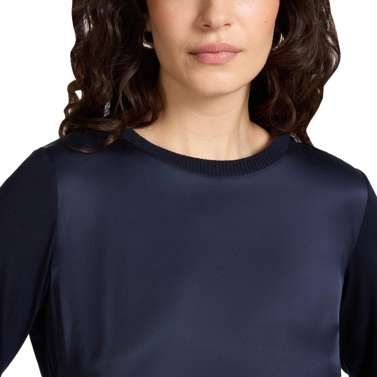 ELENA MIRO' T-shirt In Due Tessuti G126Z500623N 034 BLU 