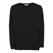 Pullover In Lana E Cashmere Donna Nero 46463 999 BLACK LE TRICOT PERUGIA 