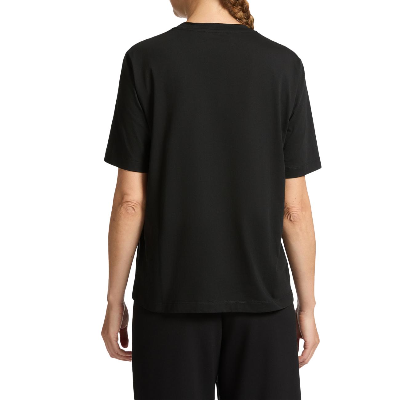 T-Shirt Relaxed Fit Con Ricamo Monogram G270Z000407N 033 NERO ELENA MIRO' 