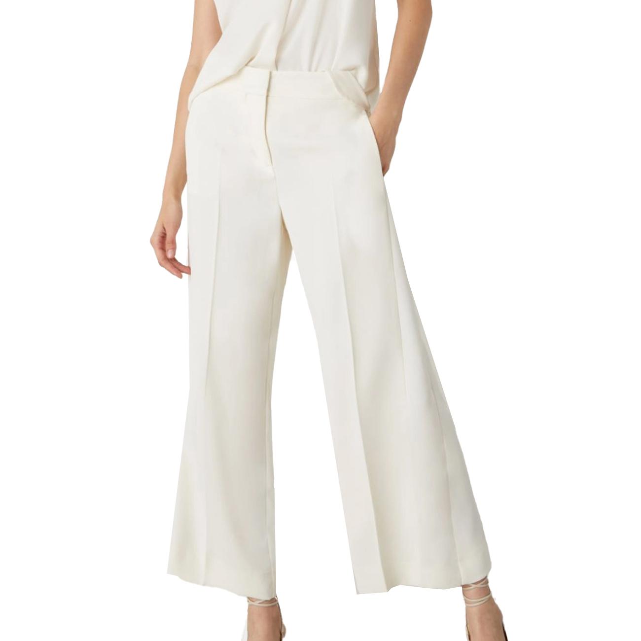 Pantalone Grace Donna Bianco Lana GRACE 2413131033200 001 BIANCO LANA MARELLA 