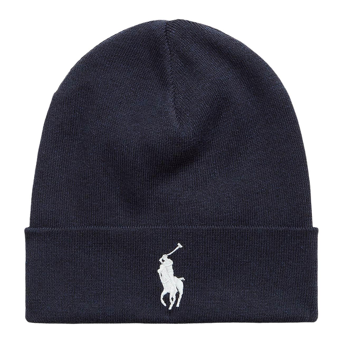 Berretto In Cotone Pettinato 710886138 022 NAVY HEATHER POLO RALPH LAUREN 