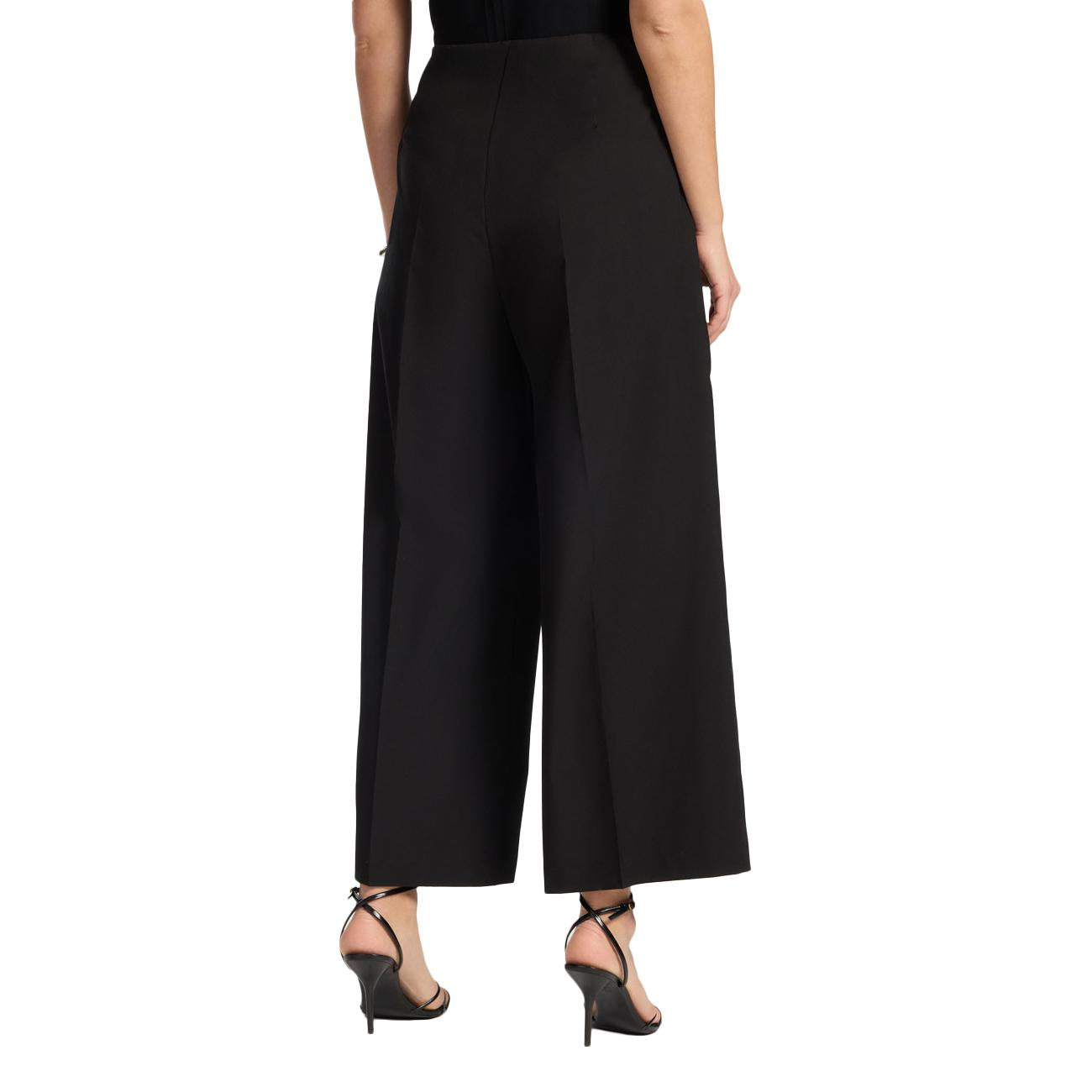 Pantaloni Palazzo P016P000464N 33 NERO ELENA MIRO' 