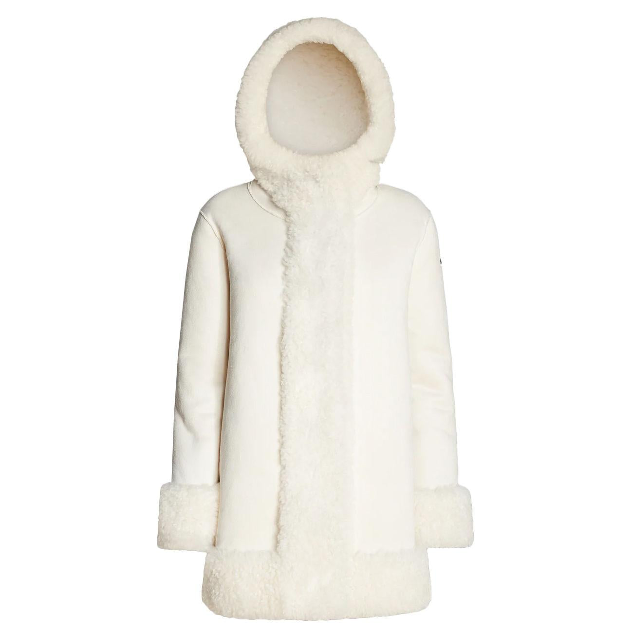 JACKET D. LAMB HOOD LADY ECOMONTONE RRD W22554 83 BIANCO RRD 