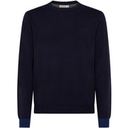 Pullover Round Elbow Contrast Uomo Navy Blue K42110 07 NAVY BLUE SUN68 