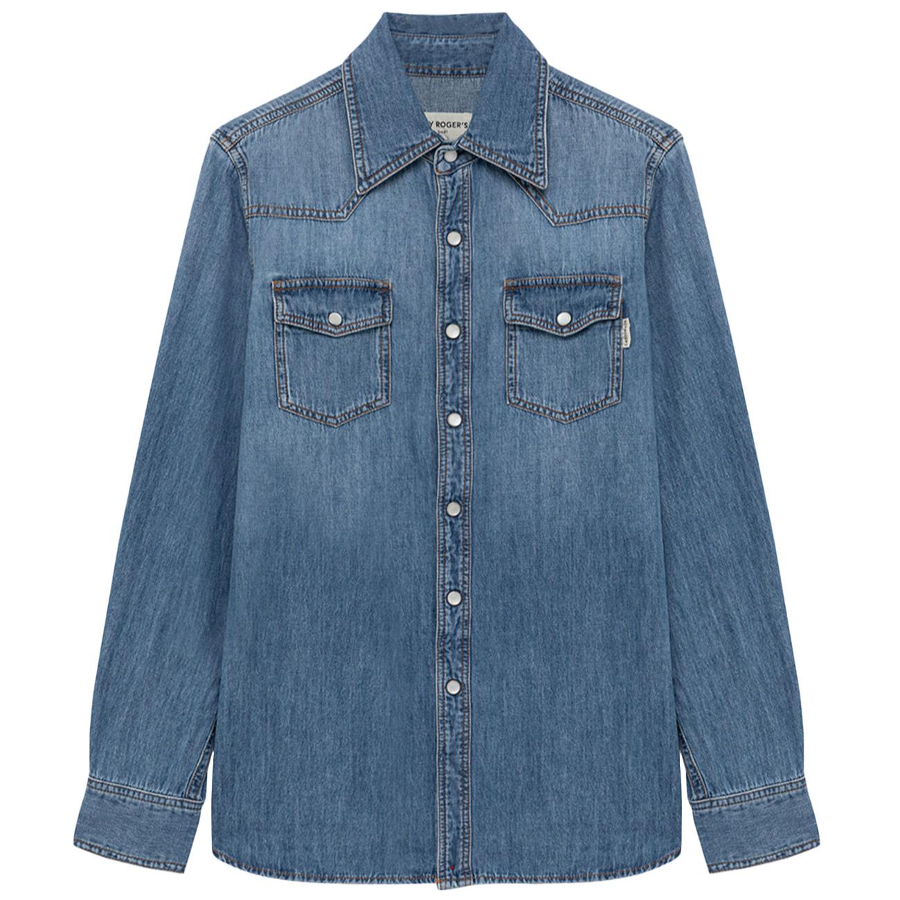 Camicia Ranch In Denim RND90321CR89A099 C0999 MID WASH DENIM ROY ROGER'S 