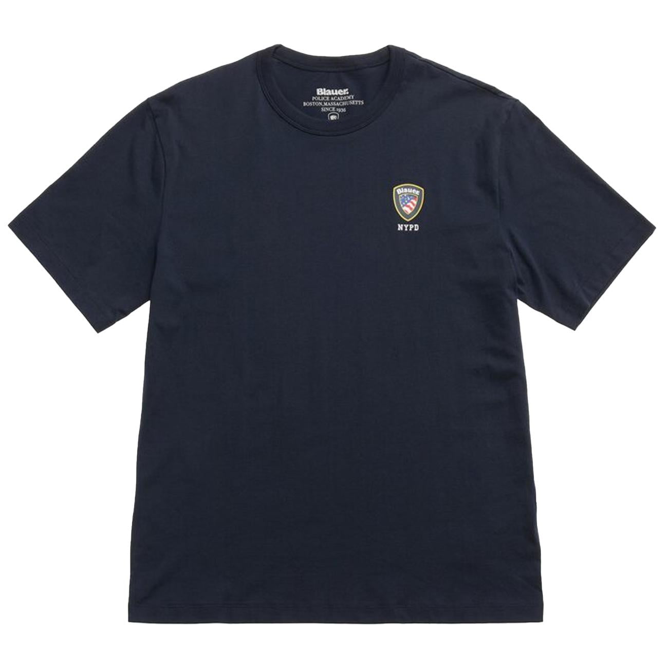 T-Shirt Nypd Irving 25SBLUH02196-004547 888 BLU BLAUER 