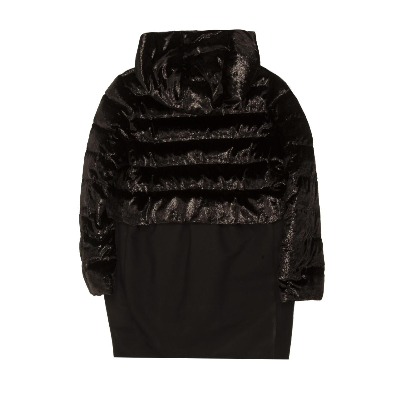 CAPPOTTO BIMBA PIUMA CAPP. STAC.PANNO MISTO LANA+LUREX HERNO PI0064G33600 9300 NERO HERNO 