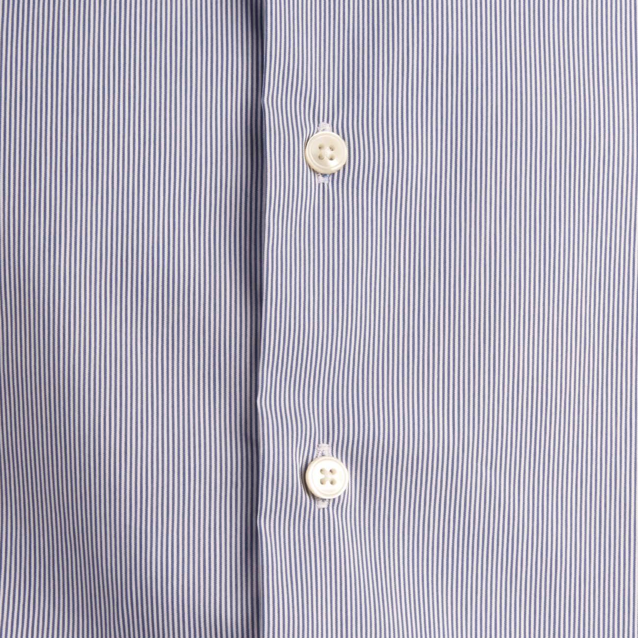 Camicia Rigata Collo Francese Uomo Blu UB5FUR RE1/B.CO/BLU GUGLIELMINOTTI 