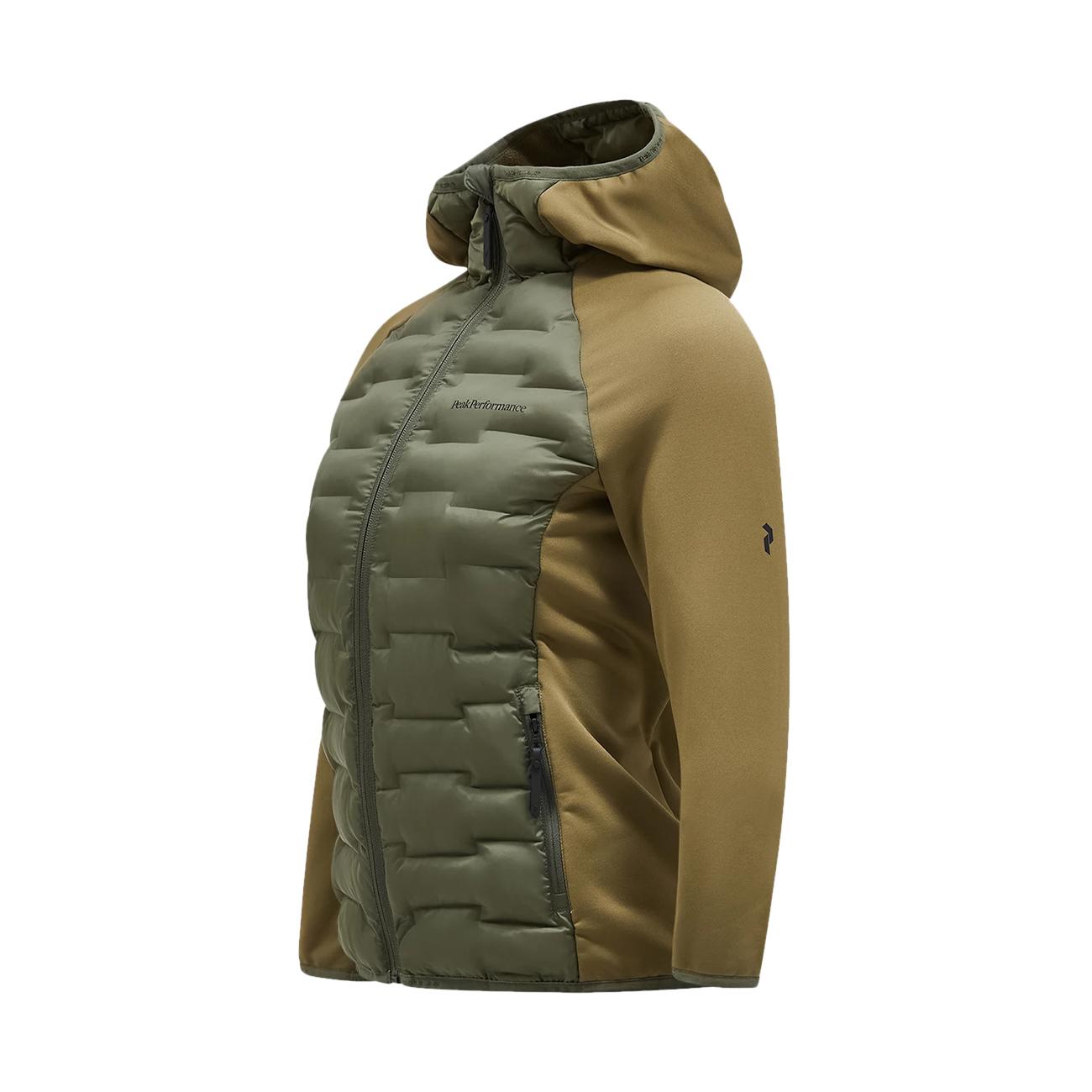 Felpa Argon Hybrid Donna Pine Needle Snap Green G79448 040 PINE NEEDLE/SNAP GREEN PEAK PERFORMANCE 