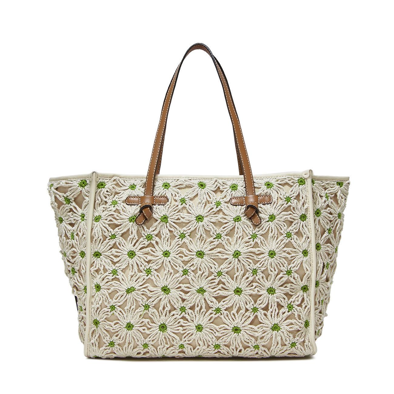 Borsa Marcella Tessuto E Pelle Donna Apple Green BS9290FLWPWR 12961 VAR. APPLE GREEN GIANNI CHIARINI 