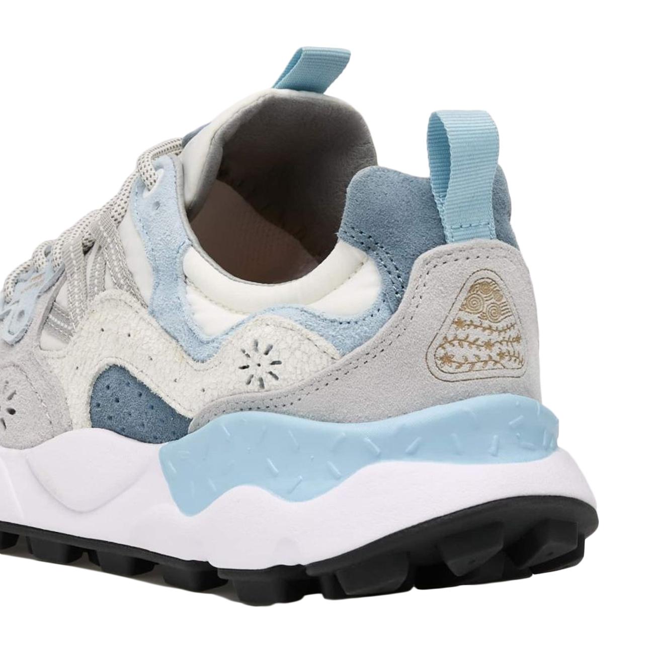 Sneakers Yamano 3 Uomo Celeste Bianco Grigio 1C870012017816 CELESTE/WHITEGREY FLOWER MOUNTAIN 