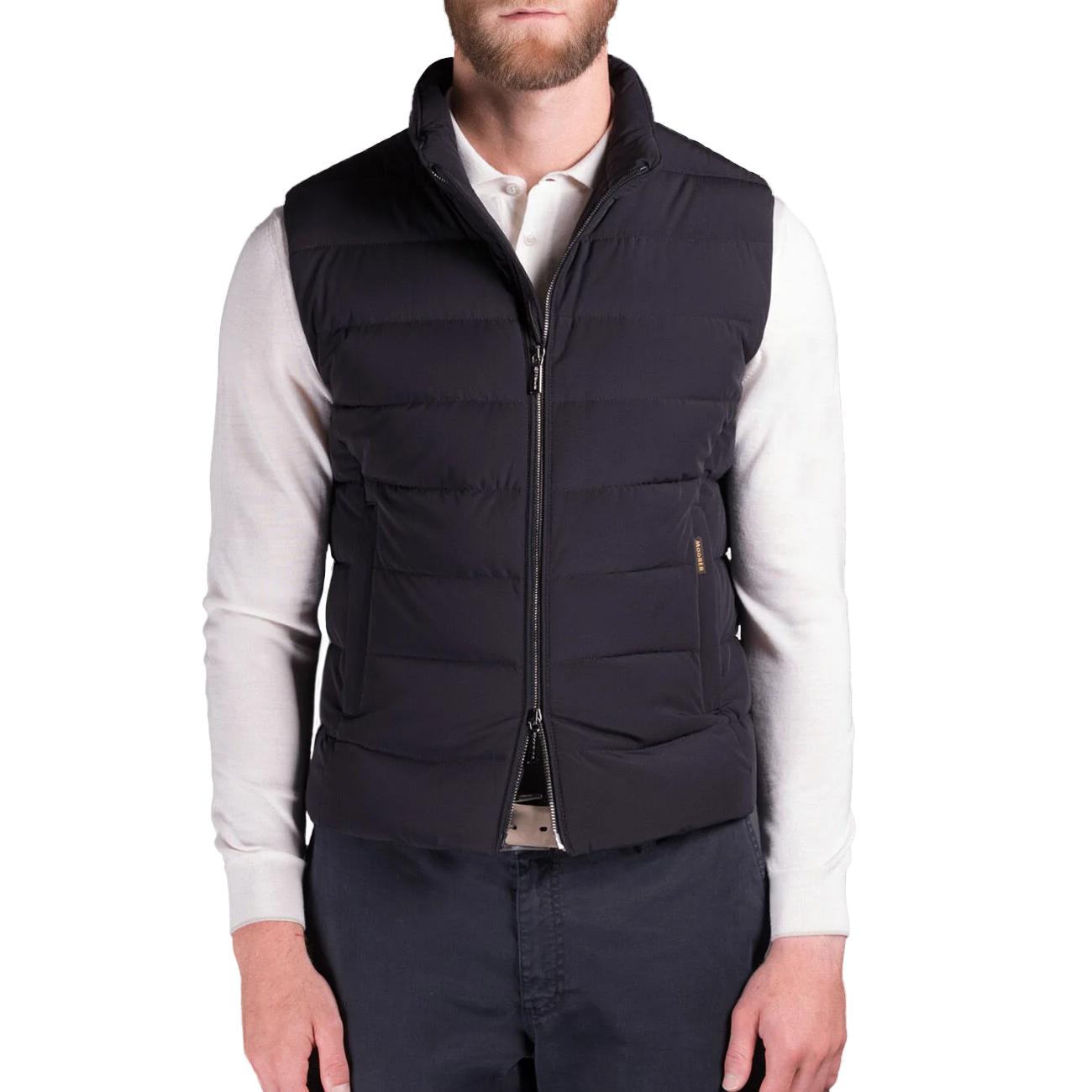Gilet Oliver-Kn Uomo Dark Blu MOUGL200004 U0402 DARK BLU MOORER 