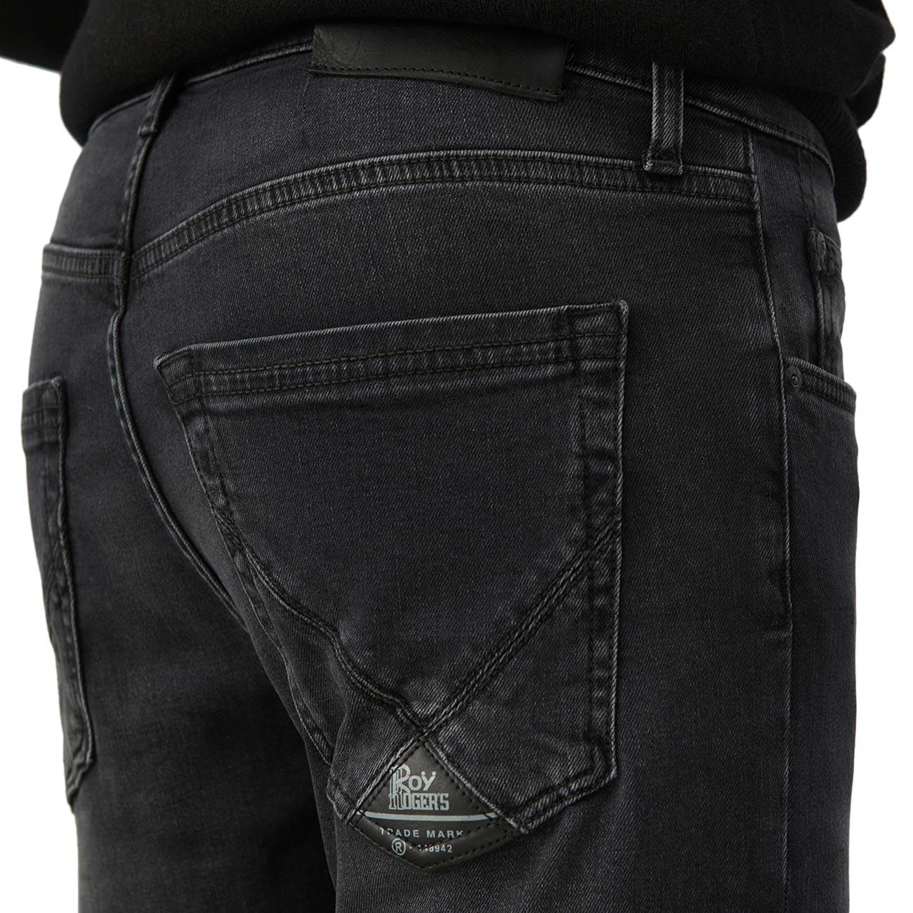 Jeans Denim Black Stretch Lance Uomo Denim RRU076D5772030 999 DENIM ROY ROGER'S 