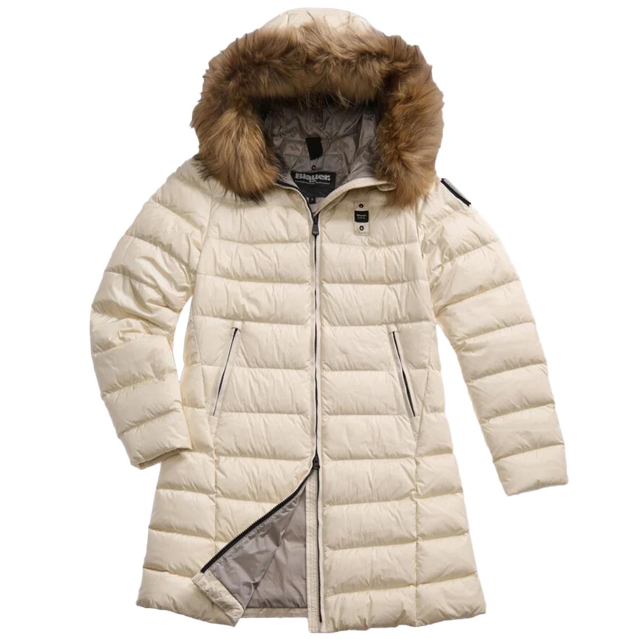 Piumino Lungo Kristen Con Pelliccia 25WBLDK03103-006047 907GG GRIGIO MATTINO BLAUER 