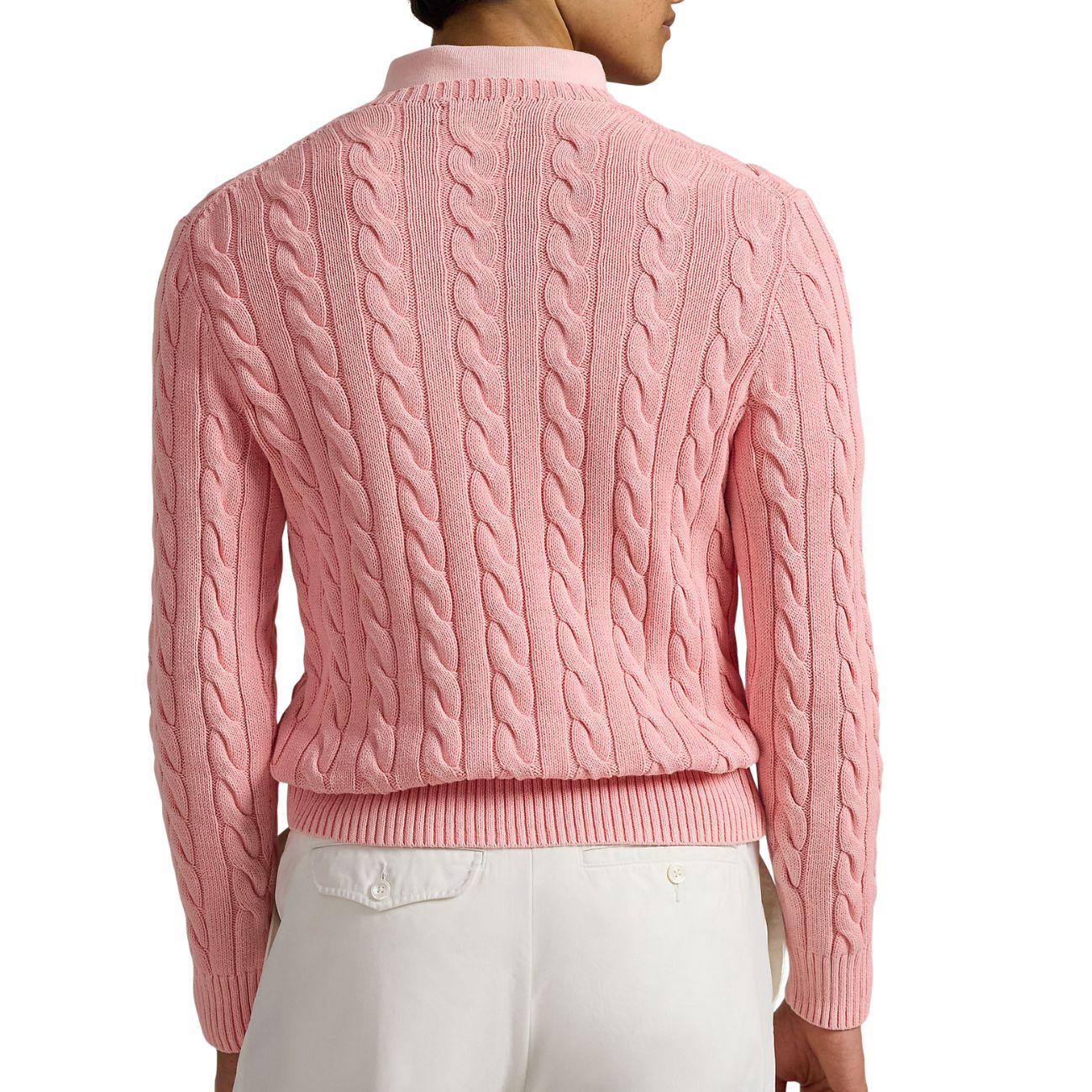 Pullover Maglia A Trecce 710965867 004 ROSE GMD POLO RALPH LAUREN 