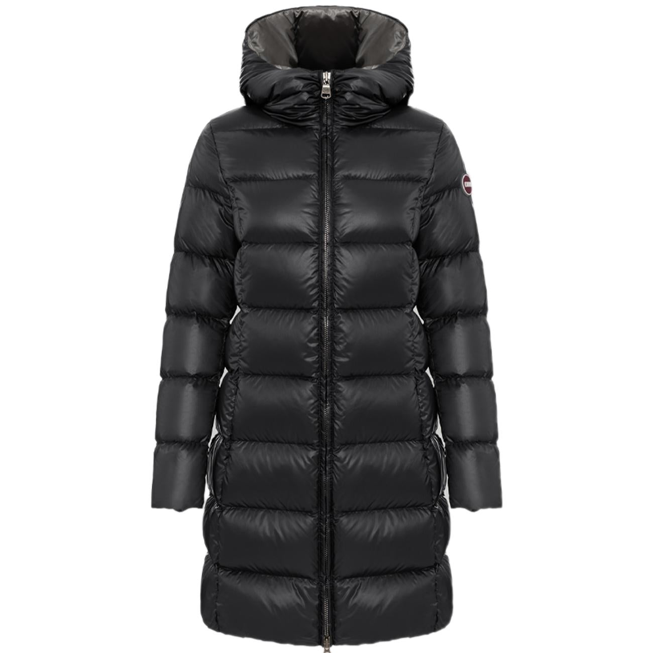 Piumino Lungo Con Cappuccio Donna Nero Dark Steel 2221/5WG 99 NERO COLMAR ORIGINALS 