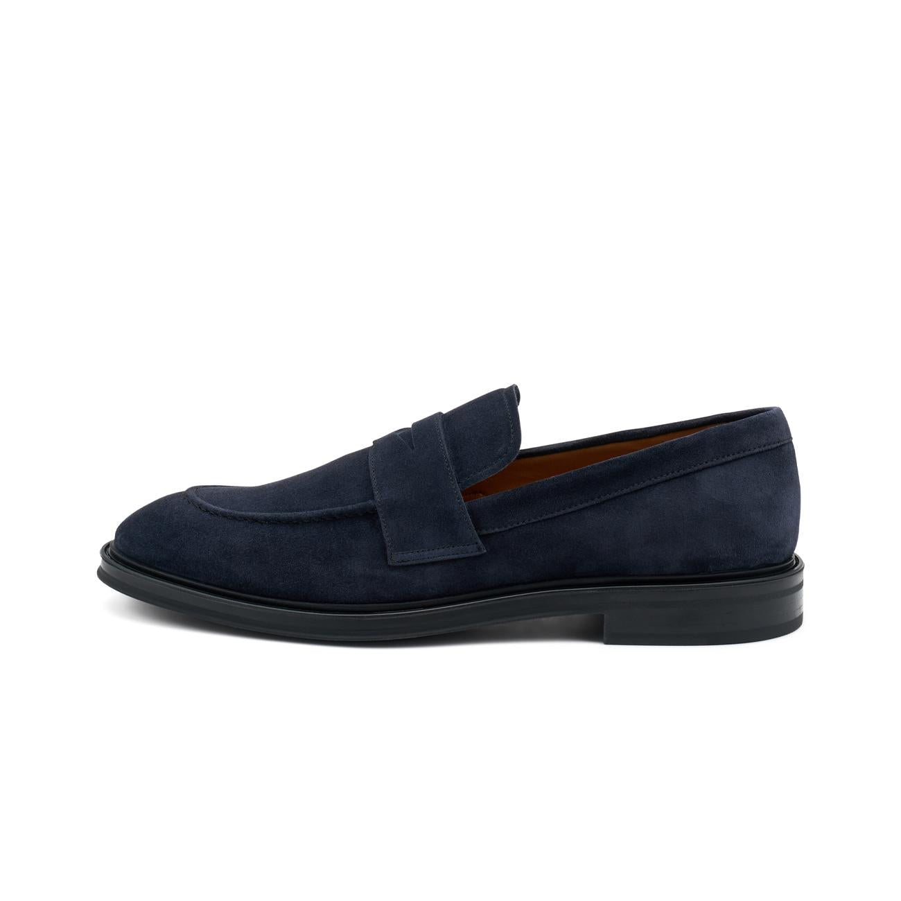 Mocassini Softy In Camoscio Uomo Blu 71C1 BLU FRAU 