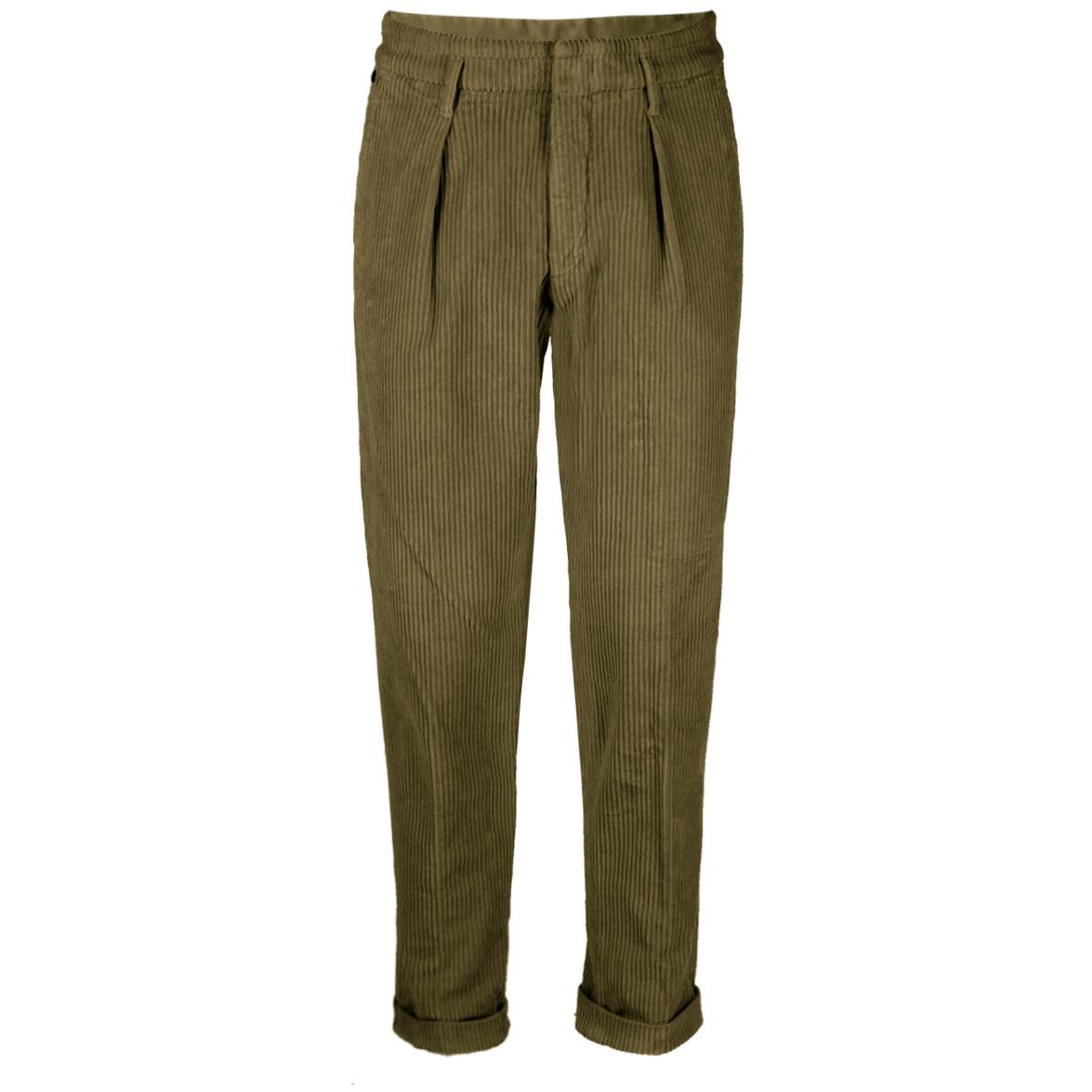Pantalone Alessandro Velluto Pince Roccia Uomo Military Green E35C00/W/28511 759H MILITARY GREEN GTA 