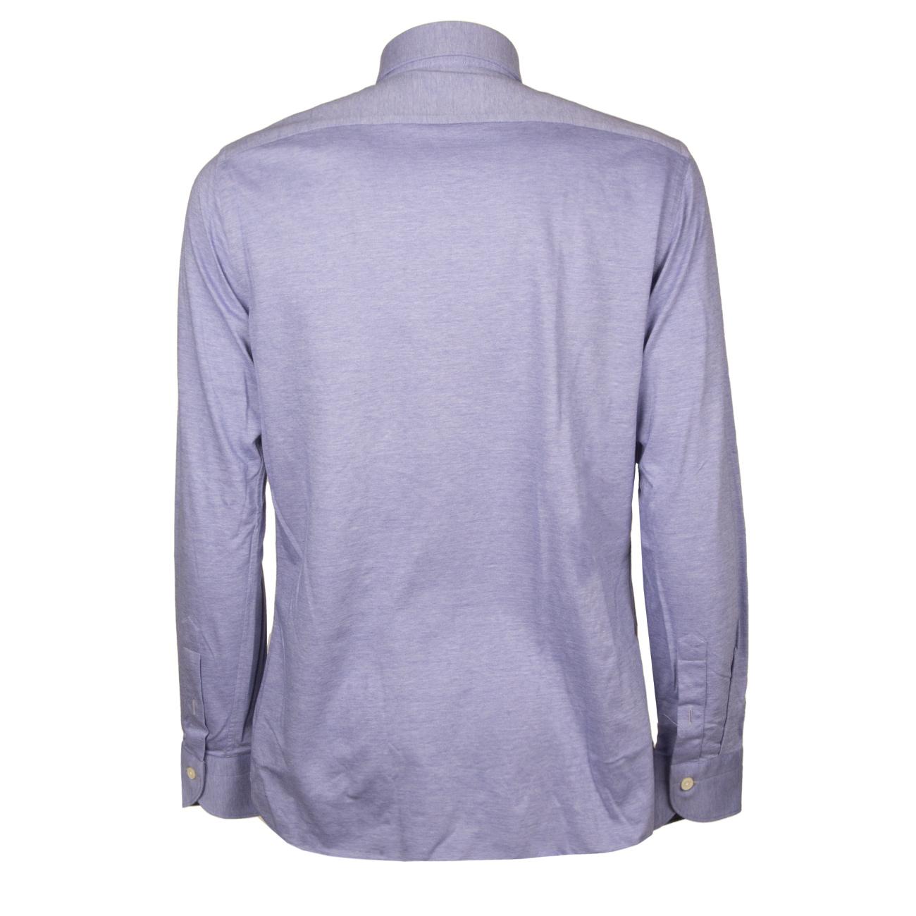 Camicia U. Mod. Jersey Guglielminotti QGWCJE UC1 AZZURRO OXFORD GUGLIELMINOTTI 