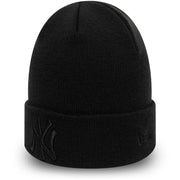 CAPPELLO U. BEANIE NEW YORK YANKEES NEW ERA 12122729 BLACK/BLACK NEW ERA 
