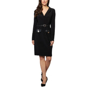 Abito Tubino Con Cintura E Tasche 223266 11 BLACK JOSEPH RIBKOFF 
