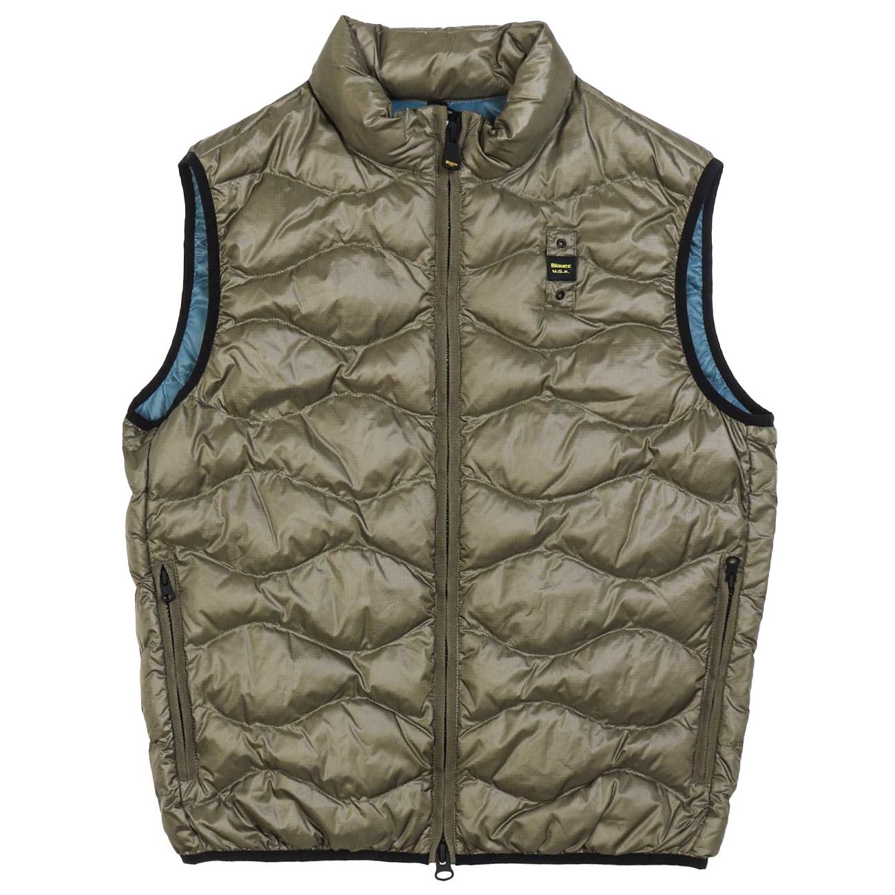 Giubbino Smanicato Danny 25SBLUX02230-005958 657 VERDE MILITARE BLAUER 