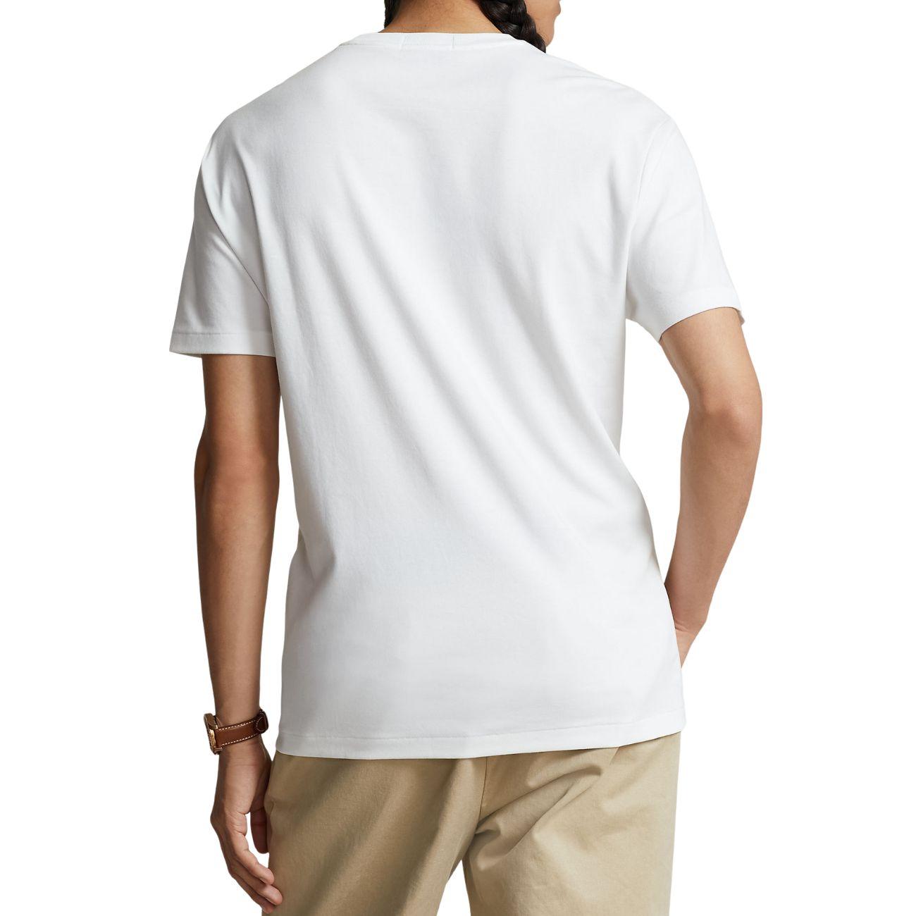 T-Shirt In Morbido Cotone Slim Fit 710740727 002 WHITE POLO RALPH LAUREN 