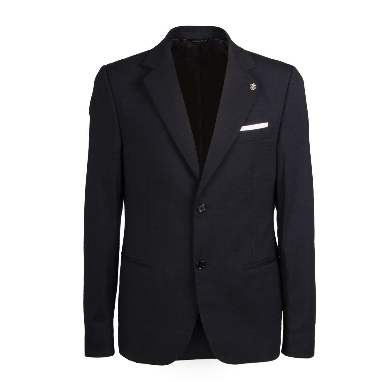 GIACCA U. PIETRO C/REVER REGULAR FOD FAZ 2 BOTT. FRES. LANA DA G3453N910WBO4300 23/NAVY DANIELE ALESSANDRINI 