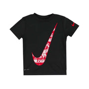 T-Shirt Texture Swoosh Bimbo Nero NK/86J143 023BLACK NIKE 