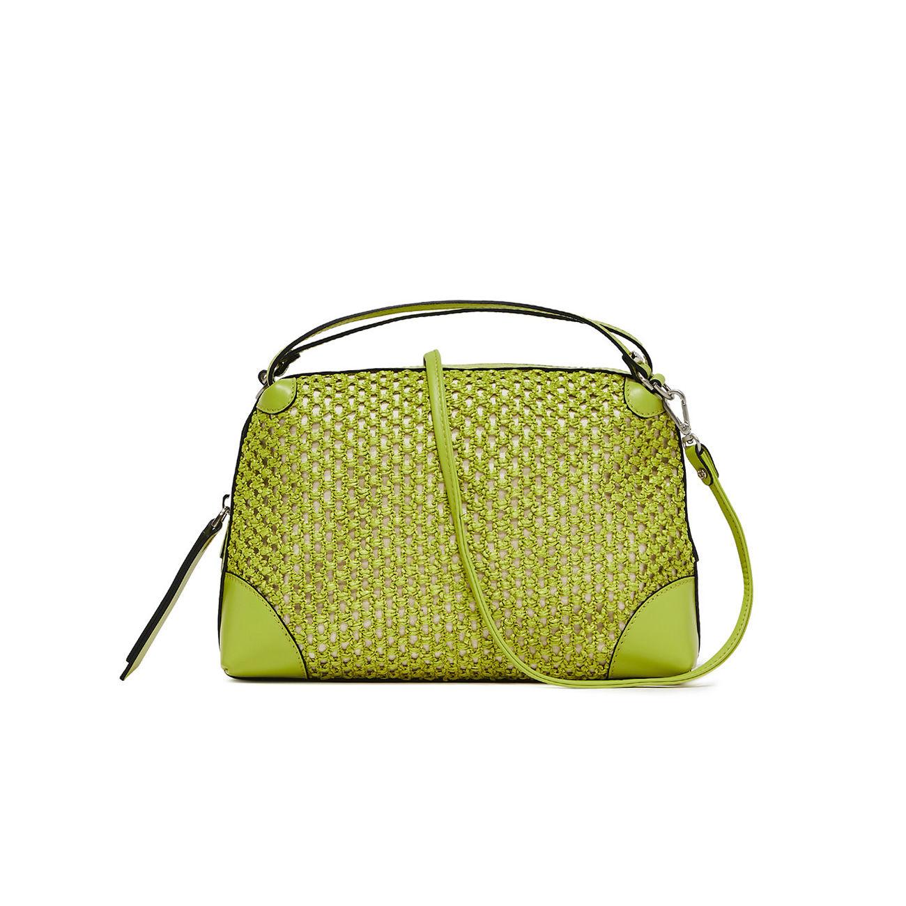 BORSA ALIFA PELLE E TESSUTO GIANNI CHIARINI BS8958/23PE RAFNET 541 LIME GIANNI CHIARINI 