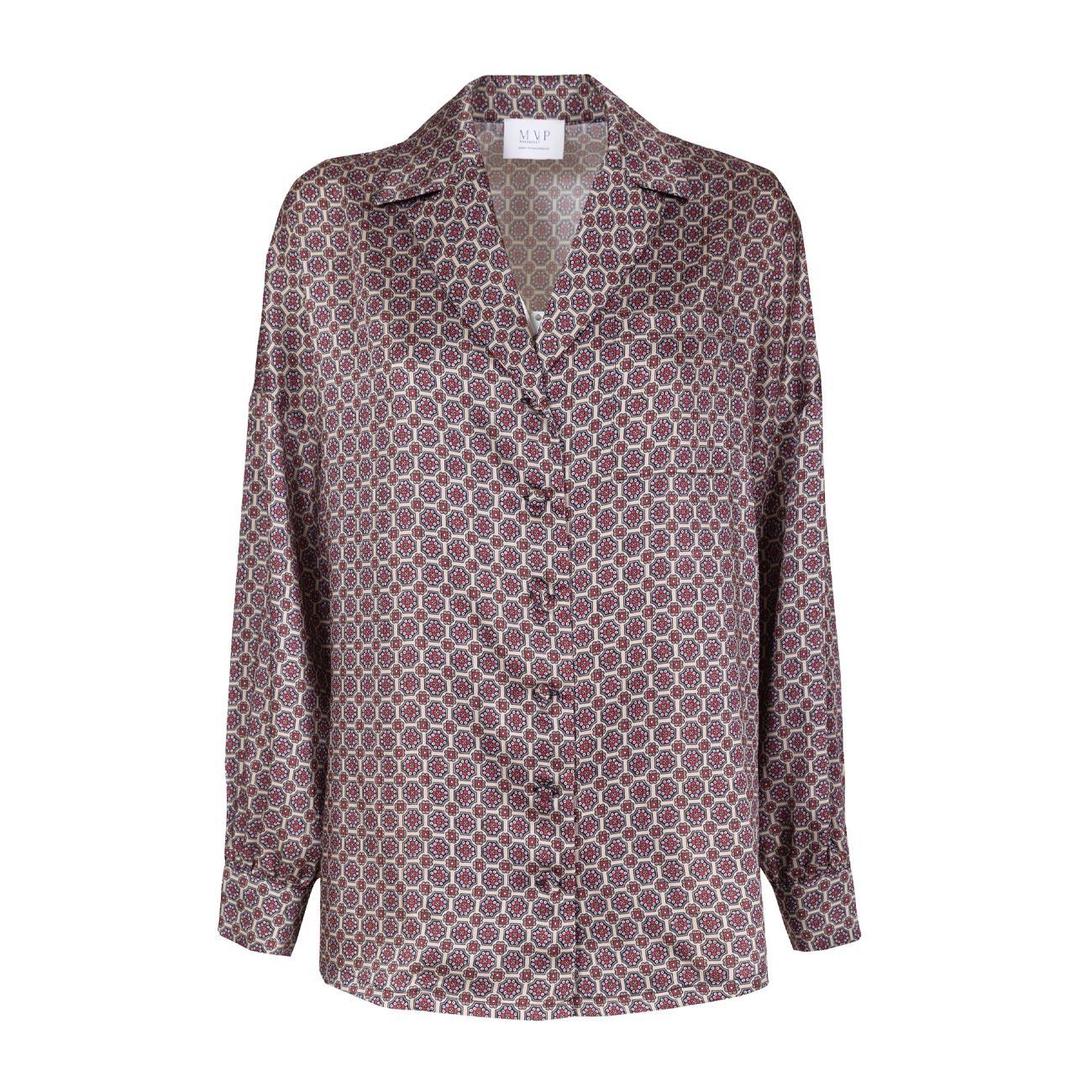 Camicia Liberty Donna Stampa Cravatteria MVPI3CA131 1171/STAMPA CRAVATTERIA MVP WARDROBE 