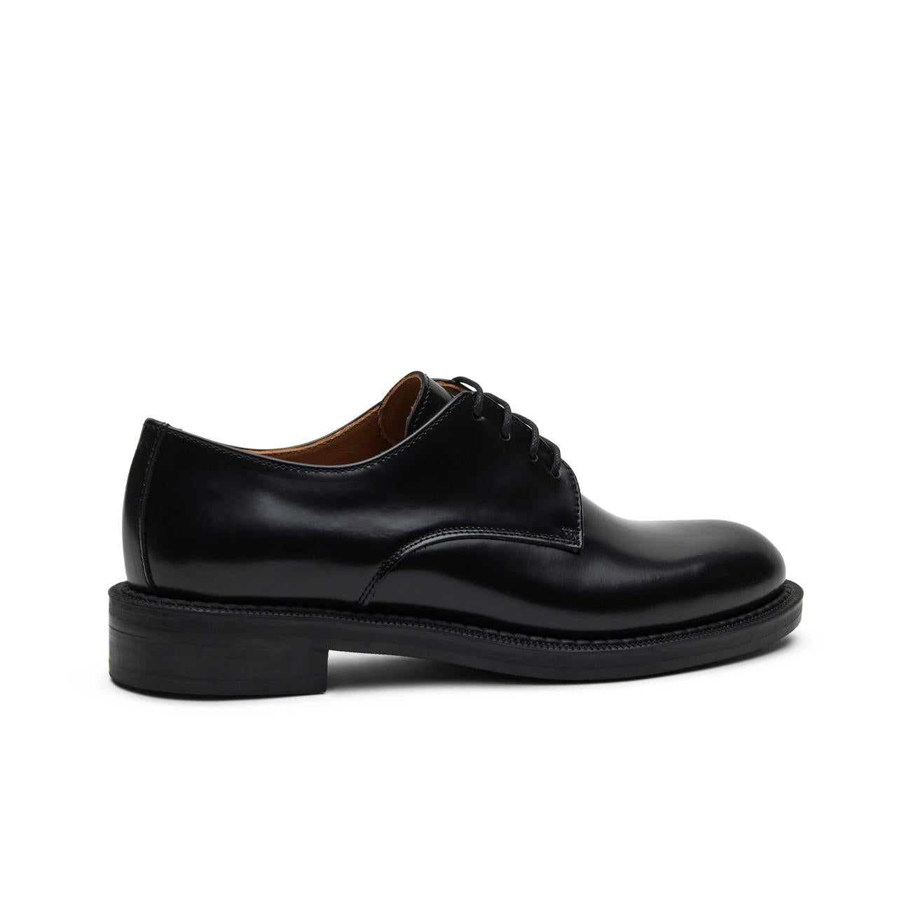 Derby Stringate In Pelle Donna Nero 95S5 NERO FRAU 