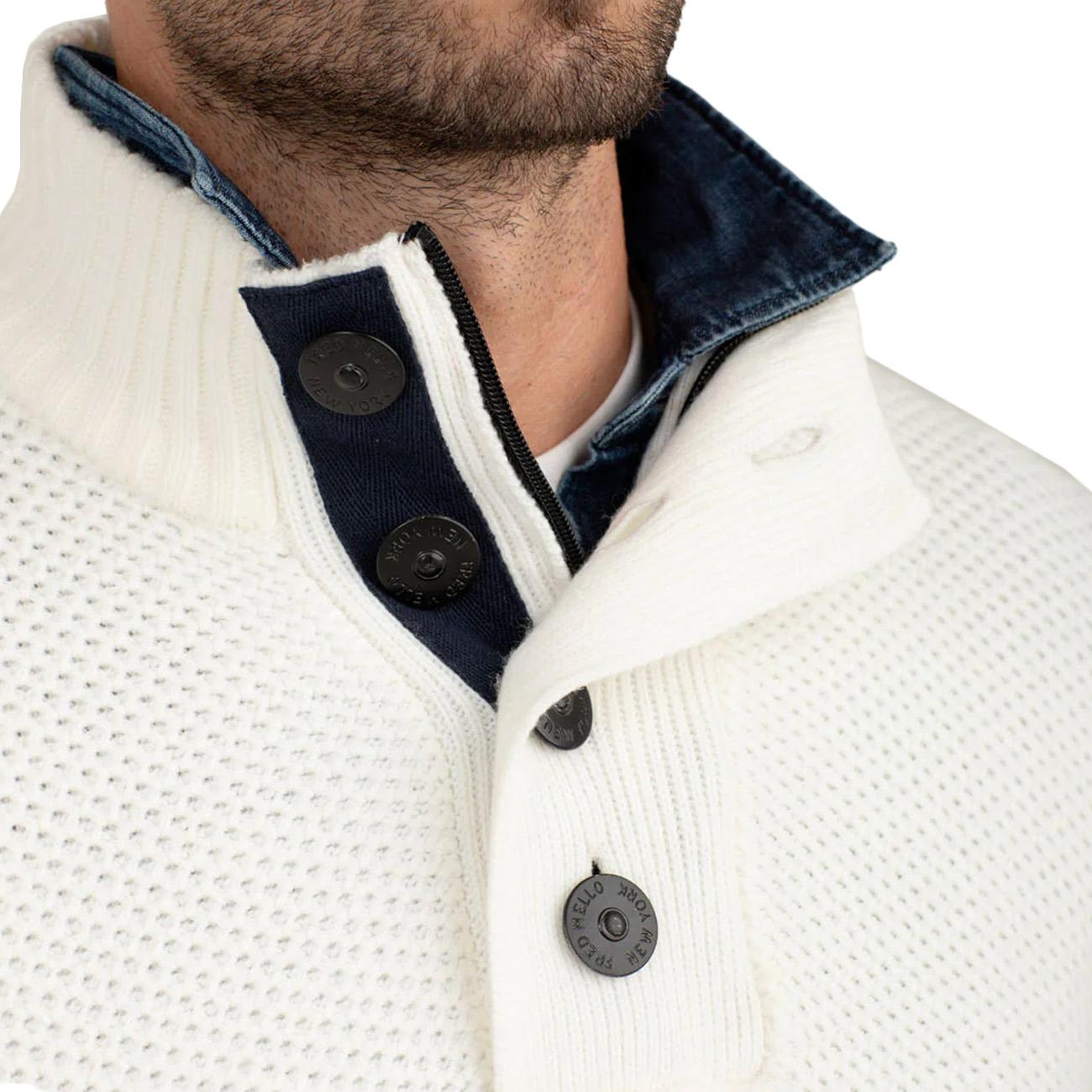 Maglia Camioner Con Dettagli Tecnici FM25W01MM A0002 OFF WHITE FRED MELLO 