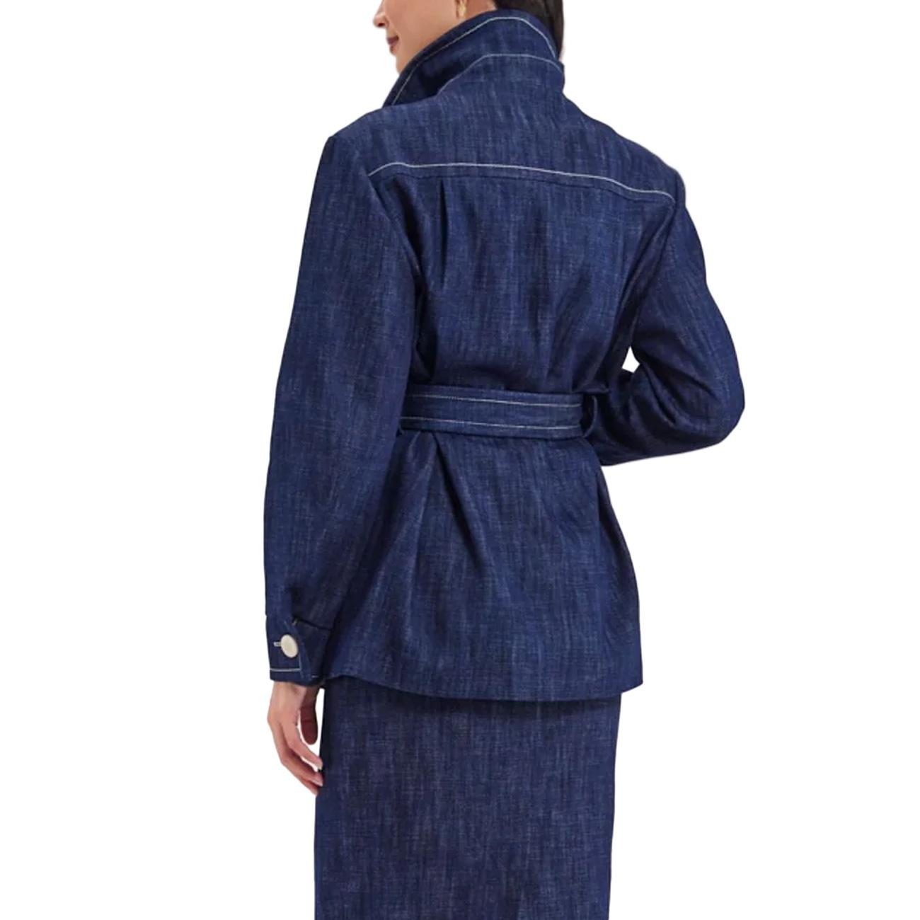 Cappotto Pikot Donna Blue Jeans 12M012CO851 P243 BLUE JEAN INES DE LA FRESSANGE 