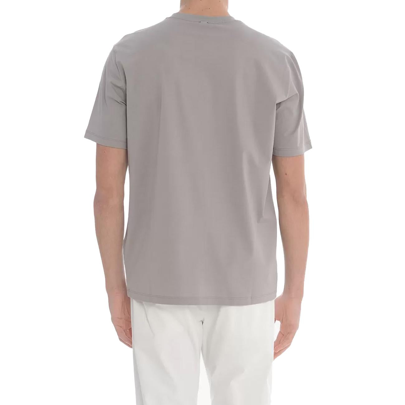 T-Shirt In Cotone Elasticizzato Superfine JG000174U-52003 9408 GRIGIO HERNO 