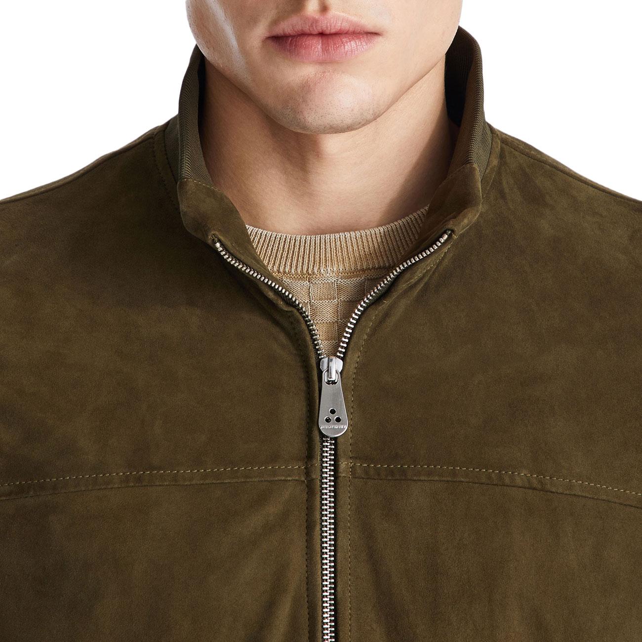 Giacca Sands Suade PE 08 In Pelle Scamosciata PEU5743 99012407 471 VERDE MILITARE PEUTEREY 