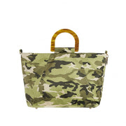BORSA D. ASINARA SMALL TOTE CAMOUFLAGE LM ASIS MULT.VERDE LA MILANESA 