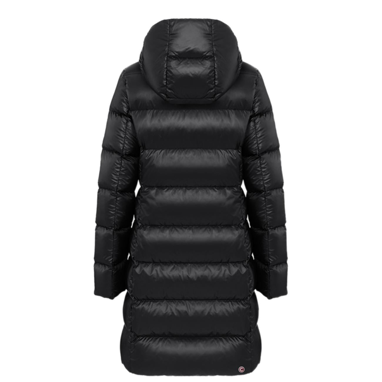 Piumino Lungo Con Cappuccio Donna Nero Dark Steel 2221/5WG 99 NERO COLMAR ORIGINALS 