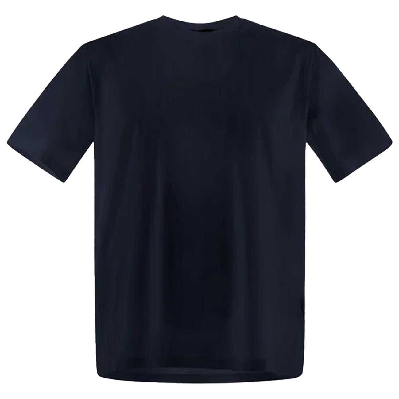T-Shirt In Cotone Elasticizzato Superfine JG000174U-52003 9200 BLU HERNO 