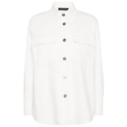 Camicia In Gabardina Con Tasche 5023Z000028N 011 BIANCO ELENA MIRO' 