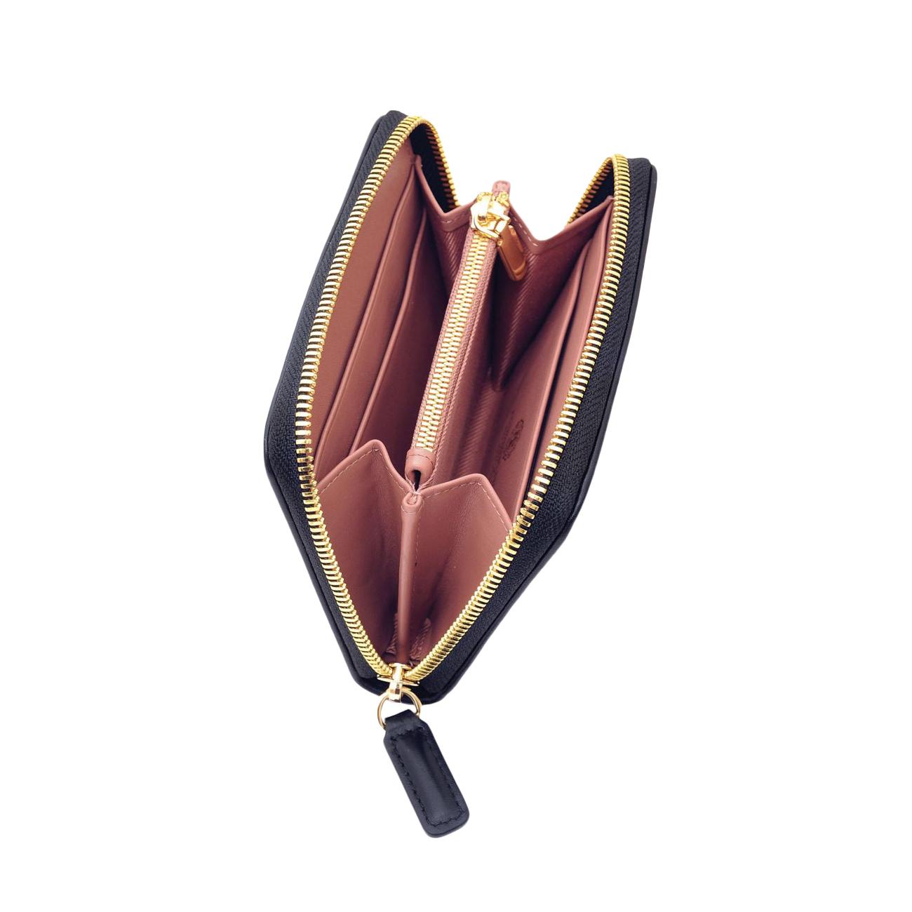 Portafoglio Sissy Zip Around M Donna Nero 175162 U900 NERO A.G. SPALDING&BROS 