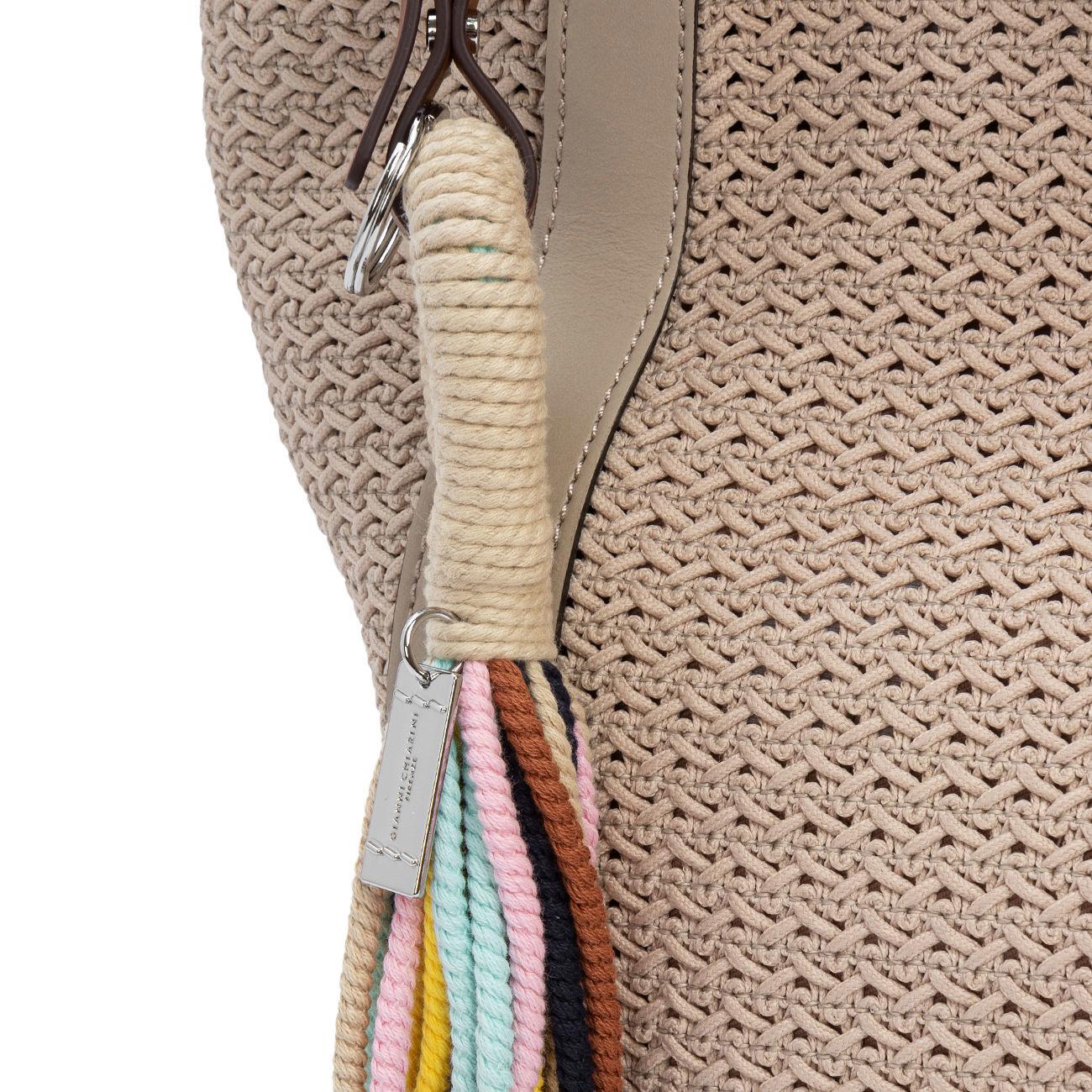 Borsa Jade In Pelle E Tessuto Donna Vapore BS9525/TRC/VEL 7282VAPORE GIANNI CHIARINI 