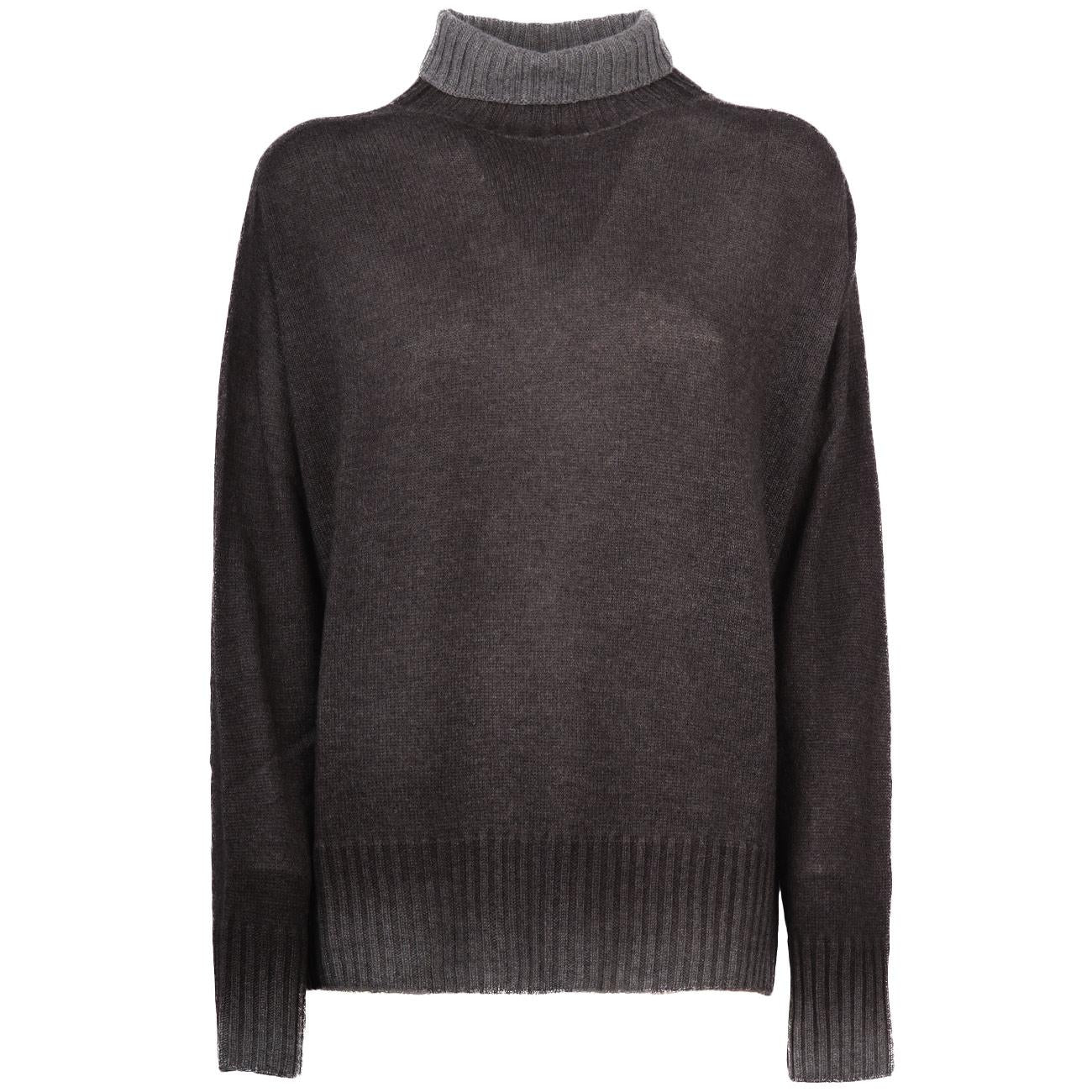 Lupetto Oversize Effetto Sfumato D3228AE 1605 EBANO MASCHERONI 