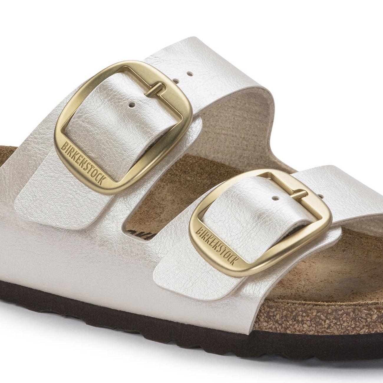 Ciabatta Arizona Big Buckle Birko-Flor 1020021 GRACEFUL PEARL WHITE BIRKENSTOCK 