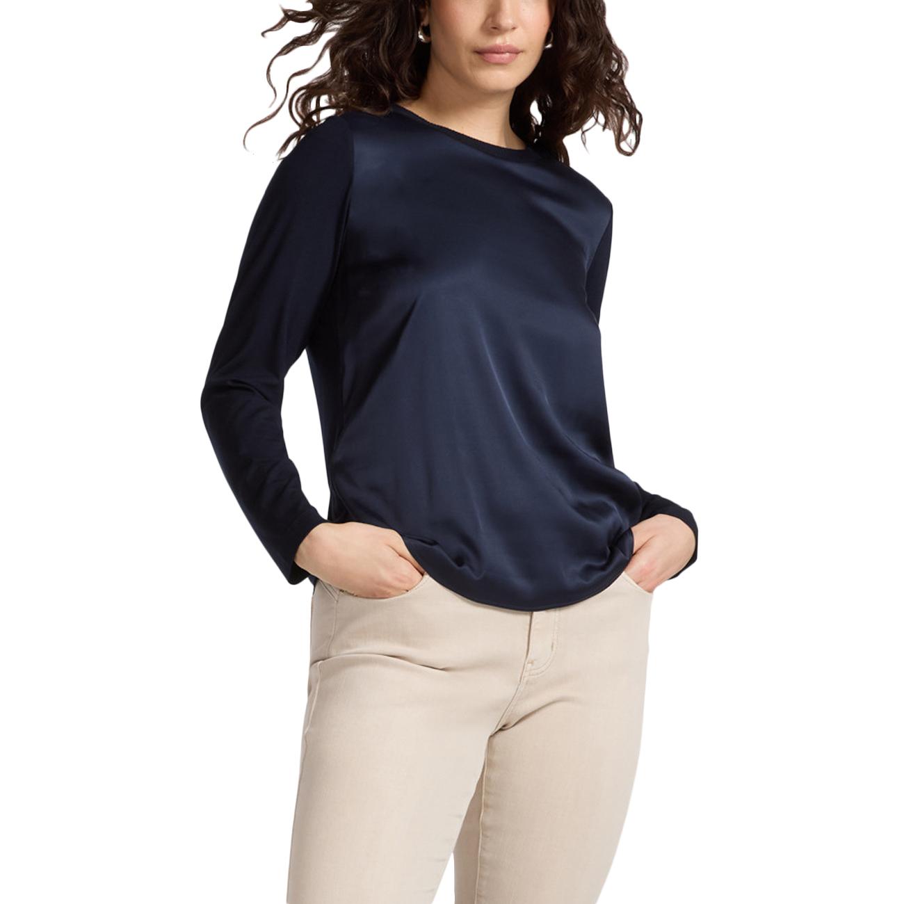 ELENA MIRO' T-shirt In Due Tessuti G126Z500623N 034 BLU 